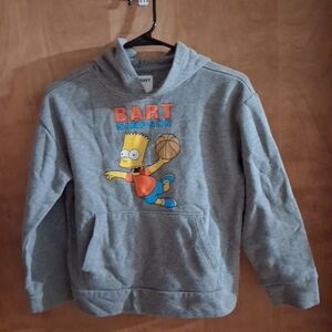 Old Navy Gray Bart Simpson Dunk Kids Hoodie
